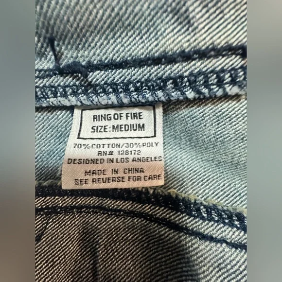 Ring of Fire Downtown Los Angeles Blue Stud
Biker Jean Vest - Picture 8 of 10